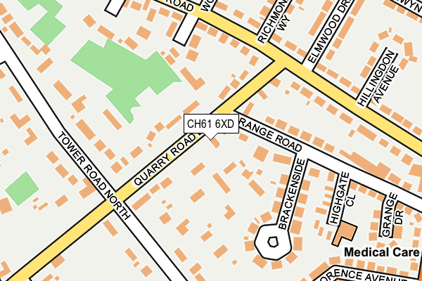 CH61 6XD map - OS OpenMap – Local (Ordnance Survey)