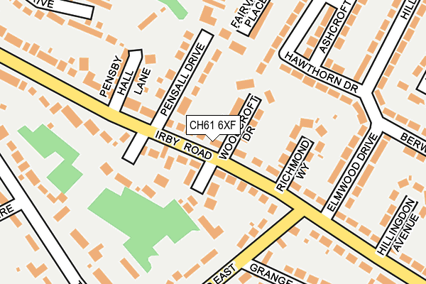 CH61 6XF map - OS OpenMap – Local (Ordnance Survey)