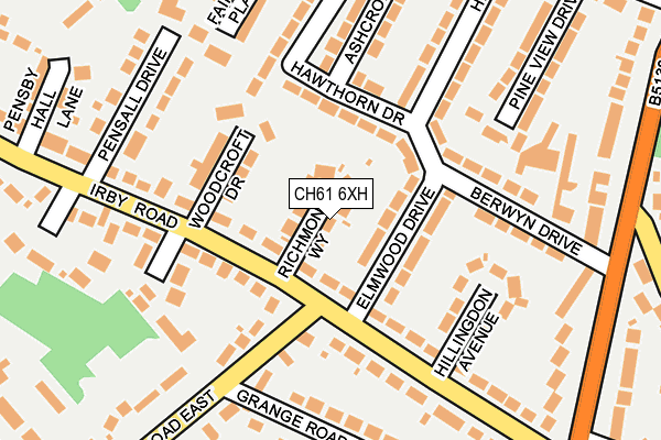 CH61 6XH map - OS OpenMap – Local (Ordnance Survey)