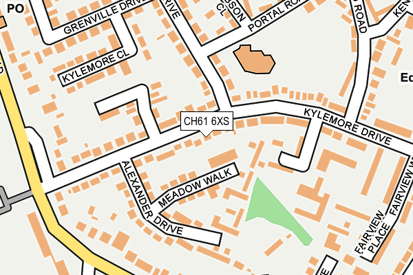 CH61 6XS map - OS OpenMap – Local (Ordnance Survey)