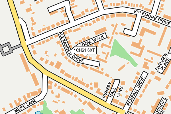 CH61 6XT map - OS OpenMap – Local (Ordnance Survey)