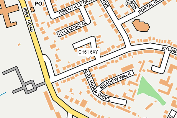 CH61 6XY map - OS OpenMap – Local (Ordnance Survey)