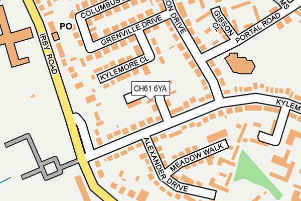 CH61 6YA map - OS OpenMap – Local (Ordnance Survey)