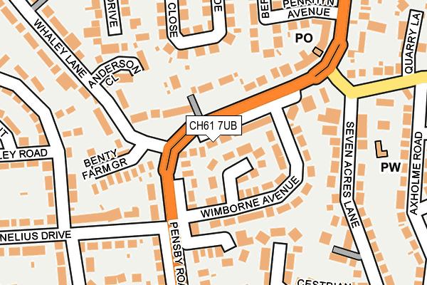 CH61 7UB map - OS OpenMap – Local (Ordnance Survey)