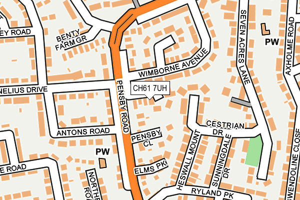 CH61 7UH map - OS OpenMap – Local (Ordnance Survey)