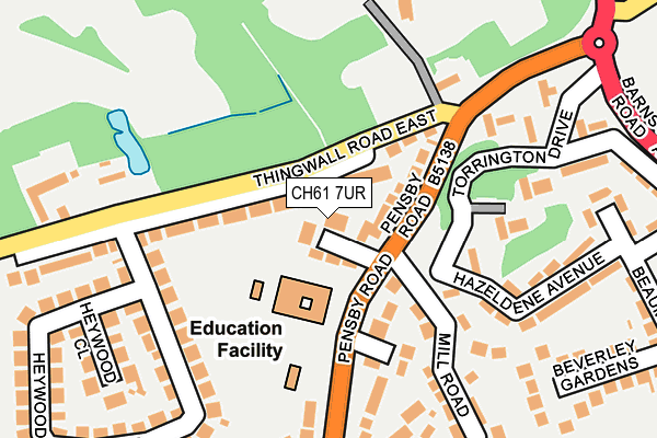 CH61 7UR map - OS OpenMap – Local (Ordnance Survey)