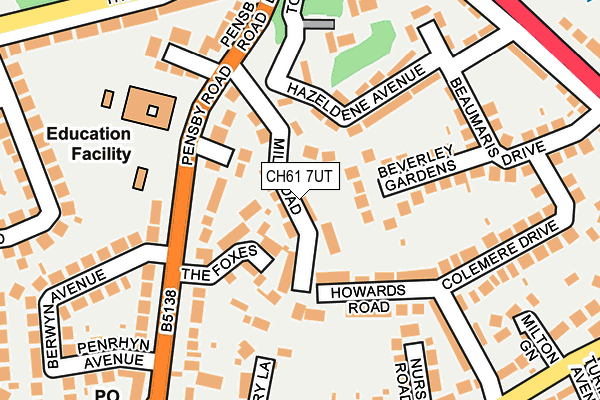 CH61 7UT map - OS OpenMap – Local (Ordnance Survey)