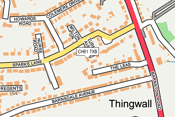 CH61 7XB map - OS OpenMap – Local (Ordnance Survey)