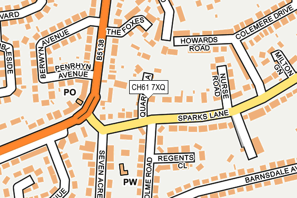 CH61 7XQ map - OS OpenMap – Local (Ordnance Survey)