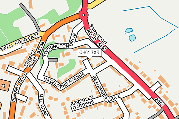 CH61 7XR map - OS OpenMap – Local (Ordnance Survey)
