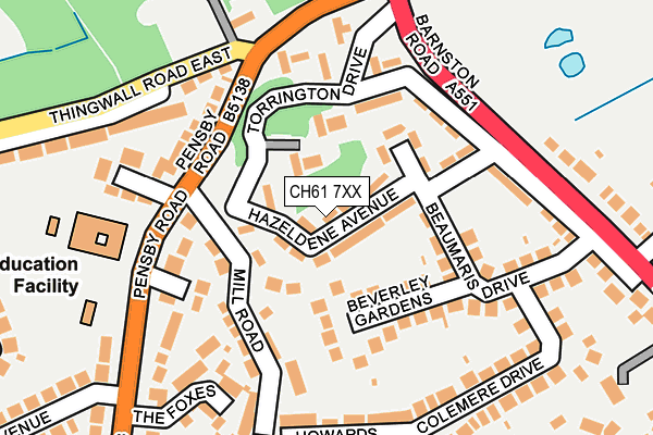 CH61 7XX map - OS OpenMap – Local (Ordnance Survey)