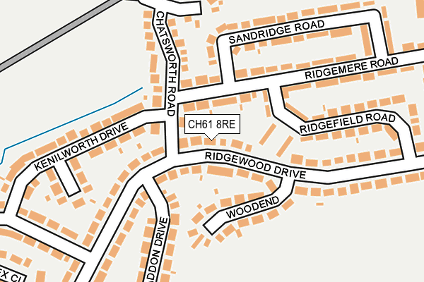 CH61 8RE map - OS OpenMap – Local (Ordnance Survey)