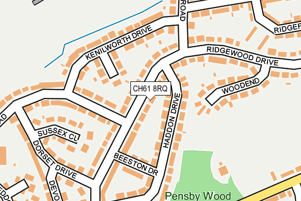 CH61 8RQ map - OS OpenMap – Local (Ordnance Survey)