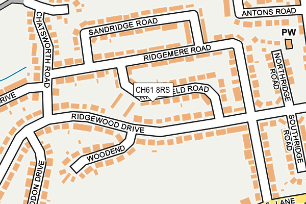 CH61 8RS map - OS OpenMap – Local (Ordnance Survey)