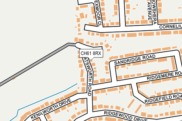 CH61 8RX map - OS OpenMap – Local (Ordnance Survey)