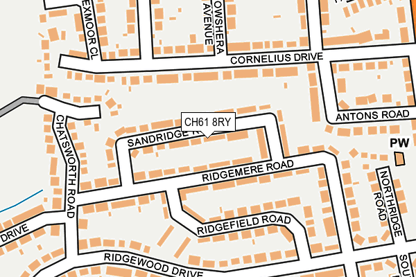 CH61 8RY map - OS OpenMap – Local (Ordnance Survey)