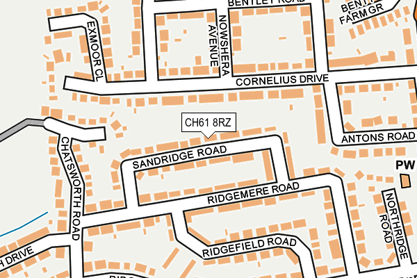 CH61 8RZ map - OS OpenMap – Local (Ordnance Survey)