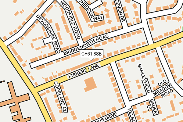 CH61 8SB map - OS OpenMap – Local (Ordnance Survey)