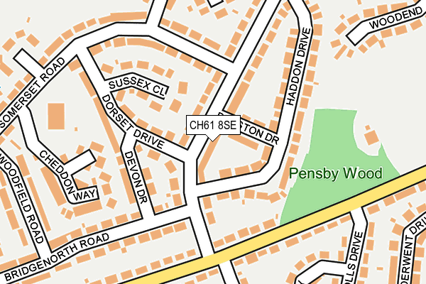 CH61 8SE map - OS OpenMap – Local (Ordnance Survey)