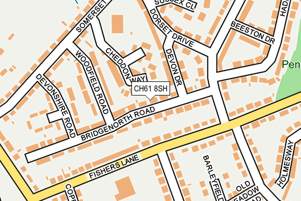 CH61 8SH map - OS OpenMap – Local (Ordnance Survey)