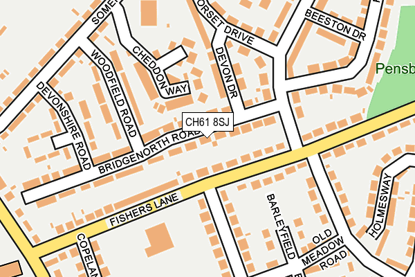 CH61 8SJ map - OS OpenMap – Local (Ordnance Survey)