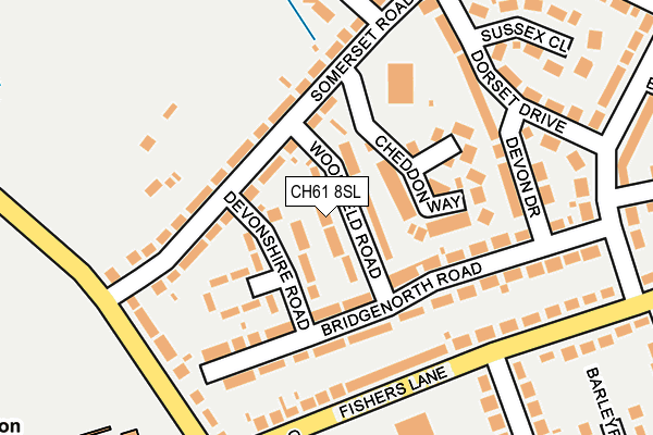 CH61 8SL map - OS OpenMap – Local (Ordnance Survey)