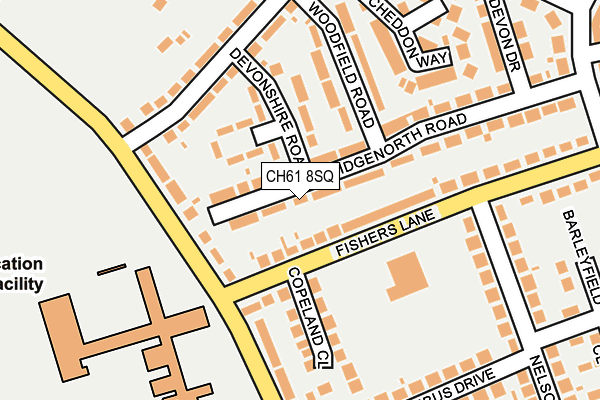 CH61 8SQ map - OS OpenMap – Local (Ordnance Survey)