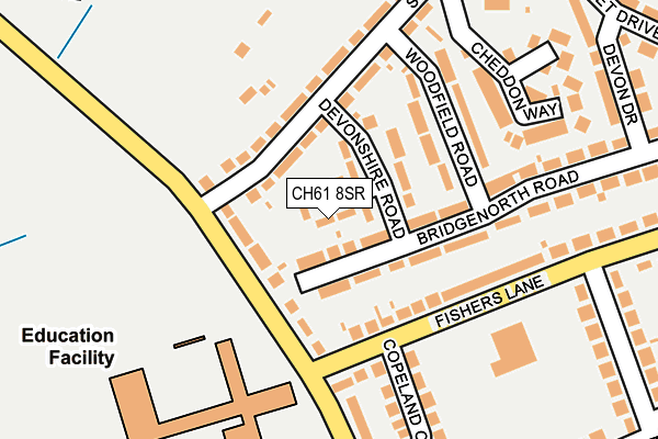 CH61 8SR map - OS OpenMap – Local (Ordnance Survey)