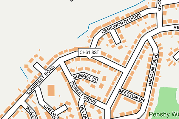 CH61 8ST map - OS OpenMap – Local (Ordnance Survey)