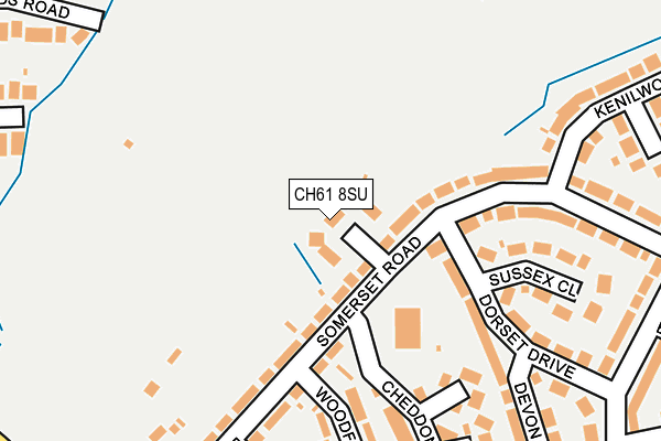 CH61 8SU map - OS OpenMap – Local (Ordnance Survey)