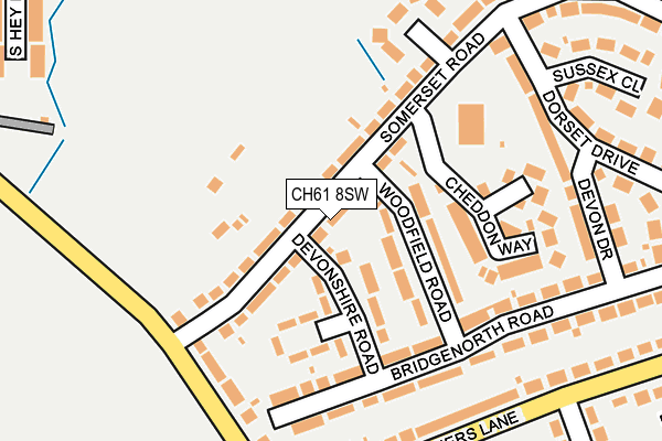 CH61 8SW map - OS OpenMap – Local (Ordnance Survey)