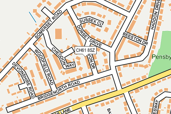 CH61 8SZ map - OS OpenMap – Local (Ordnance Survey)