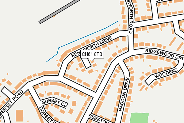 CH61 8TB map - OS OpenMap – Local (Ordnance Survey)