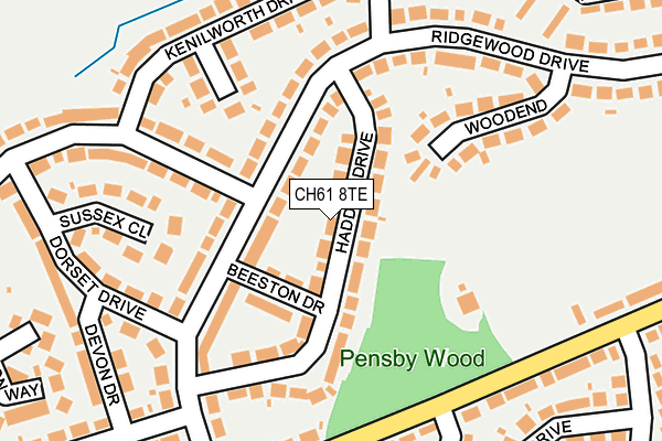 CH61 8TE map - OS OpenMap – Local (Ordnance Survey)