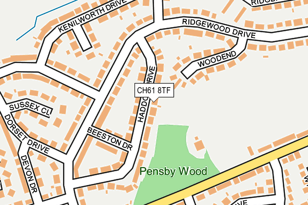 CH61 8TF map - OS OpenMap – Local (Ordnance Survey)