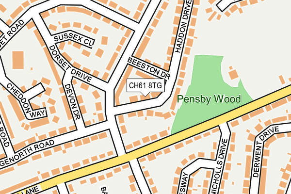 CH61 8TG map - OS OpenMap – Local (Ordnance Survey)