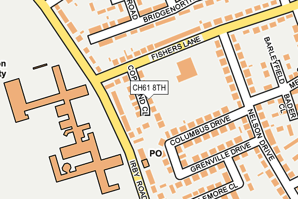 CH61 8TH map - OS OpenMap – Local (Ordnance Survey)