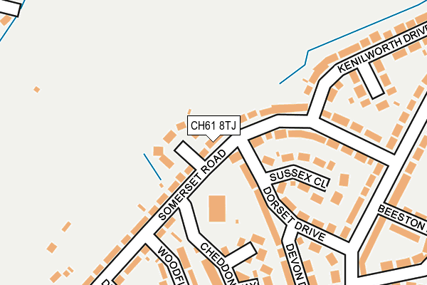 CH61 8TJ map - OS OpenMap – Local (Ordnance Survey)