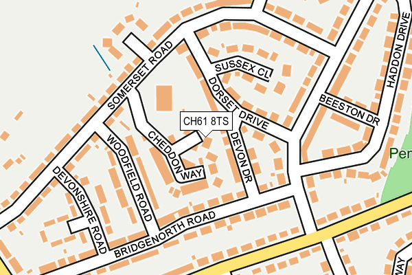 CH61 8TS map - OS OpenMap – Local (Ordnance Survey)