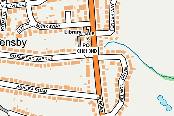 CH61 9ND map - OS OpenMap – Local (Ordnance Survey)