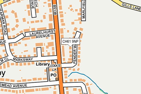 CH61 9NP map - OS OpenMap – Local (Ordnance Survey)