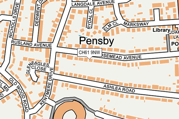 CH61 9NW map - OS OpenMap – Local (Ordnance Survey)