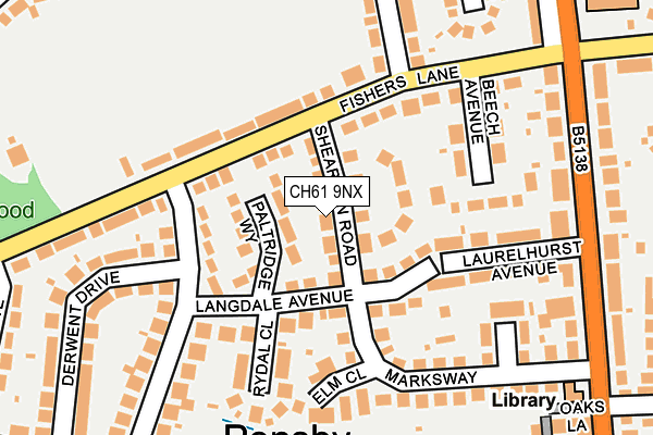 CH61 9NX map - OS OpenMap – Local (Ordnance Survey)