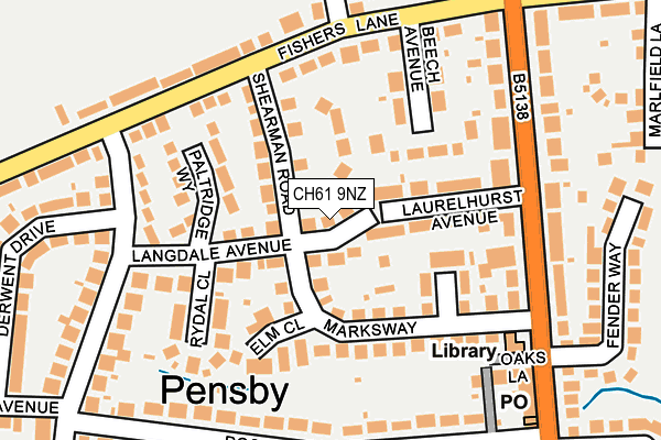 CH61 9NZ map - OS OpenMap – Local (Ordnance Survey)