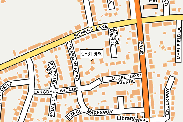 CH61 9PA map - OS OpenMap – Local (Ordnance Survey)