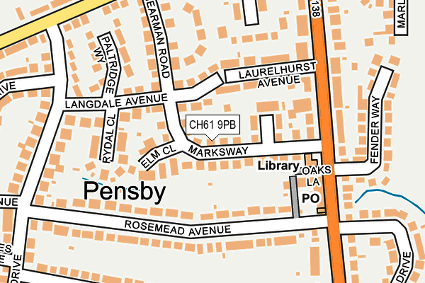 CH61 9PB map - OS OpenMap – Local (Ordnance Survey)