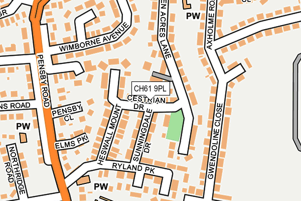 CH61 9PL map - OS OpenMap – Local (Ordnance Survey)