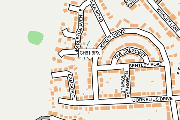 CH61 9PX map - OS OpenMap – Local (Ordnance Survey)