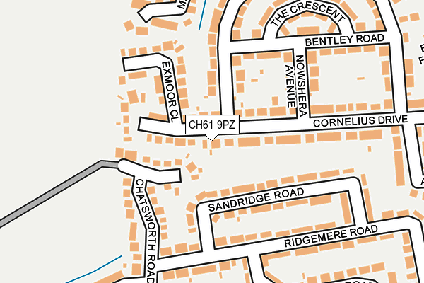 CH61 9PZ map - OS OpenMap – Local (Ordnance Survey)