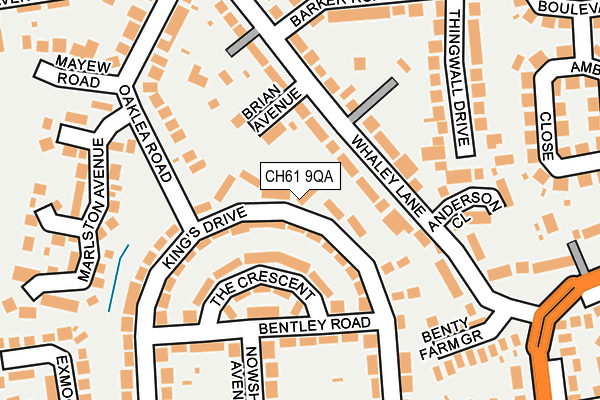 CH61 9QA map - OS OpenMap – Local (Ordnance Survey)